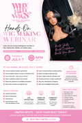 JULY 7th  HANDS-ON WIG MAKING CLASS